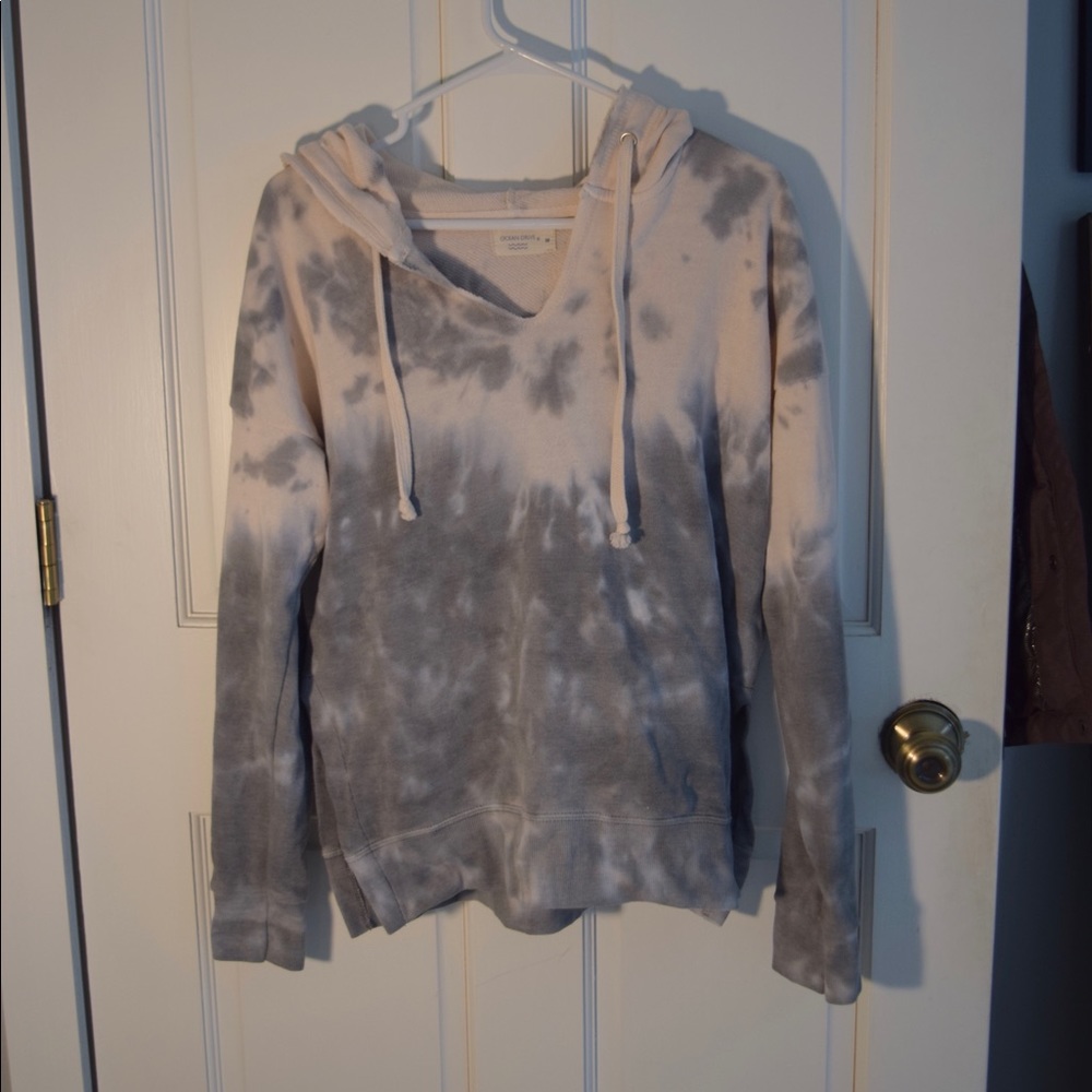 Ocean Drive Tye-Dye Hooded Sweatshirt-Medium